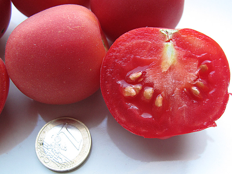 Varietà rare: il pomodoro "Pêche Rose", l'interno