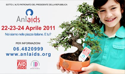 Un piccolo, grande albero di solidarietà, il bonsai Anlaids 2011 aiuta lotta contro l'AIDS